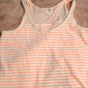 Cute orange striped tank top